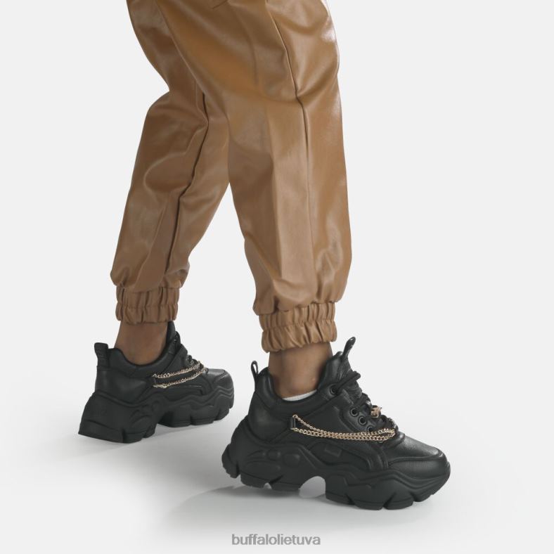 binarinis grandinės treniruoklis žemas veganas Buffalo juoda su auksine grandine4D4XB347 |sportbačiai