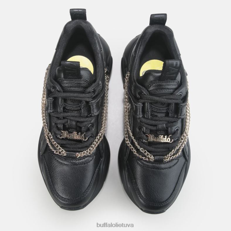 binarinis grandinės treniruoklis žemas veganas Buffalo juoda su auksine grandine4D4XB347 |sportbačiai