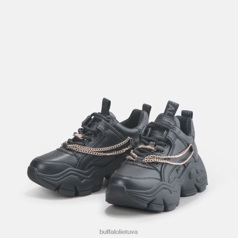 binarinis grandinės treniruoklis žemas veganas Buffalo juoda su auksine grandine4D4XB347 |sportbačiai
