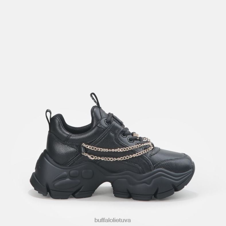 binarinis grandinės treniruoklis žemas veganas Buffalo juoda su auksine grandine4D4XB347 |sportbačiai