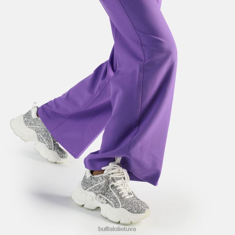 binary glam sneaker sneaker low vegan Buffalo balta/sidabrinė4D4XB501 |sportbačiai