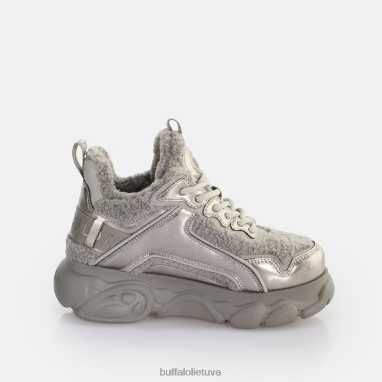 cld chai šilti sportbačiai žemi veganiški Buffalo sidabrinė/pilka4D4XB809 |sportbačiai