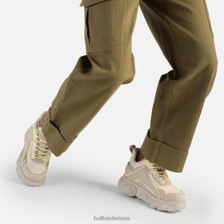 cld chai sportbačiai žemi veganiški Buffalo kreminė/geltona4D4XB678 |sportbačiai