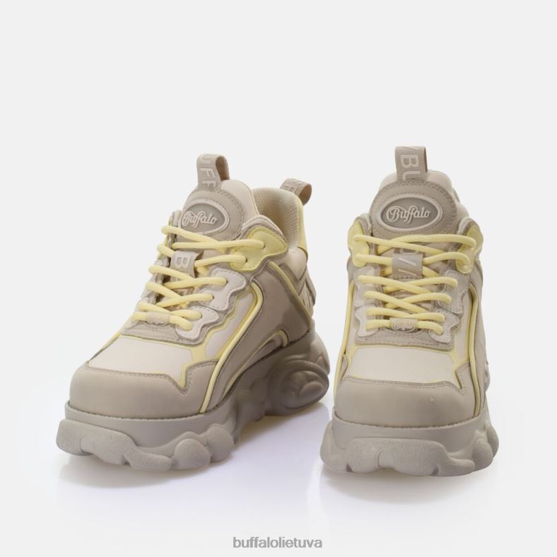 cld chai sportbačiai žemi veganiški Buffalo kreminė/geltona4D4XB678 |sportbačiai