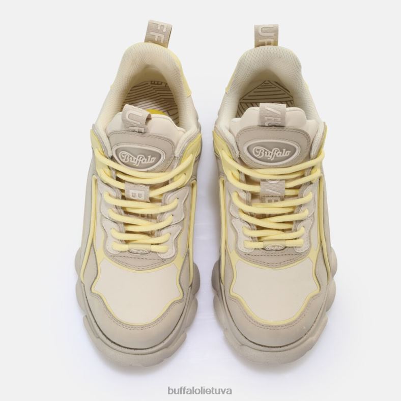 cld chai sportbačiai žemi veganiški Buffalo kreminė/geltona4D4XB678 |sportbačiai