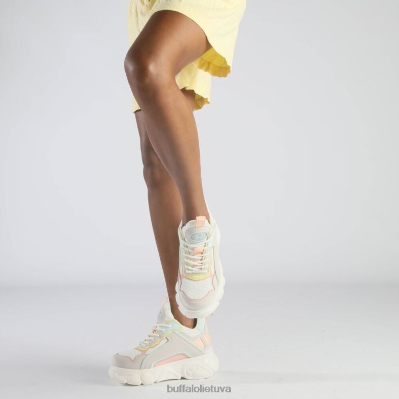 cld chai sportbačiai žemi veganiški Buffalo kreminė / rožinė / mėtų žalia4D4XB72 |sportbačiai