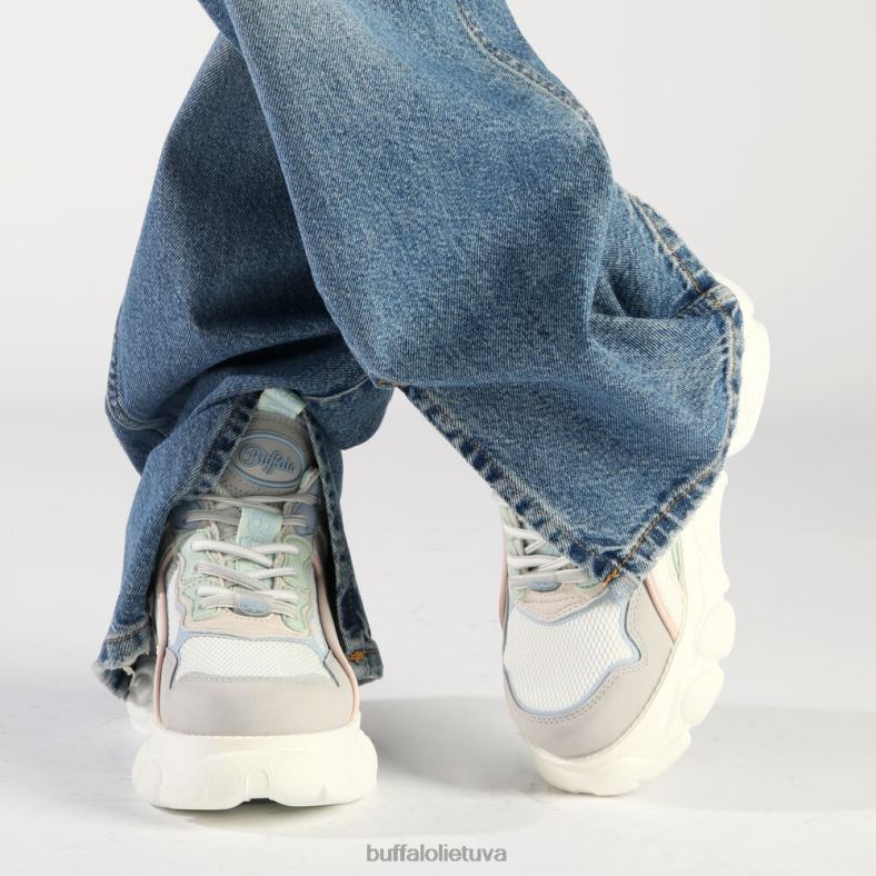 cld chai sportbačiai žemi veganiški Buffalo pilka pastelinė daugiaspalvė4D4XB68 |sportbačiai