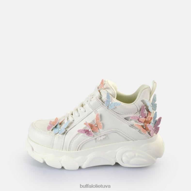 cld corin butterflies sportbačiai žemi veganiški Buffalo baltas multi4D4XB142 |sportbačiai