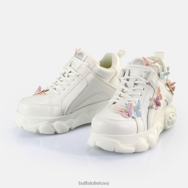 cld corin butterflies sportbačiai žemi veganiški Buffalo baltas multi4D4XB142 |sportbačiai