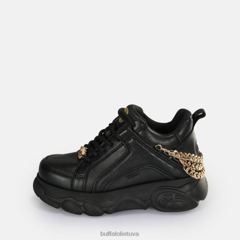 cld corin chain 2.0 sportbačiai žemi veganiški Buffalo juodas Auksas4D4XB591 |sportbačiai