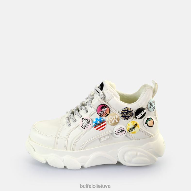 cld corin sagos sportbačiai žemi veganiški Buffalo baltas4D4XB143 |sportbačiai