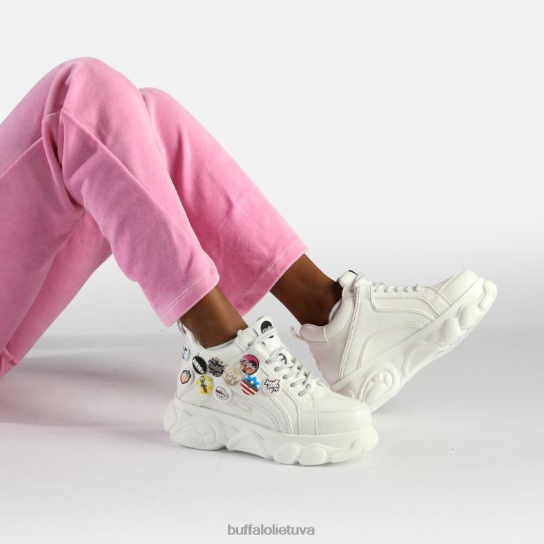 cld corin sagos sportbačiai žemi veganiški Buffalo baltas4D4XB143 |sportbačiai