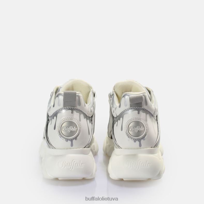 cld corin sportbačiai žemi veganiški Buffalo balta/sidabrinė4D4XB757 |sportbačiai