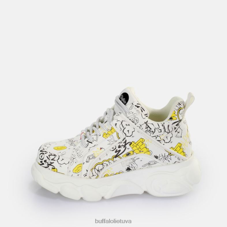 cld corin sportbačiai žemi veganiški Buffalo grafiti baltas4D4XB210 |sportbačiai