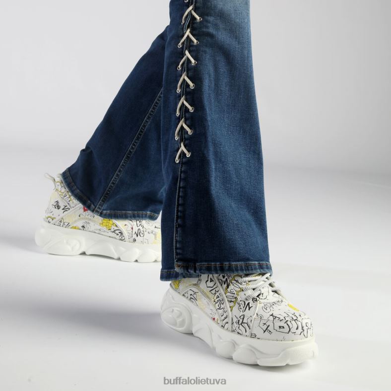 cld corin sportbačiai žemi veganiški Buffalo grafiti baltas4D4XB210 |sportbačiai