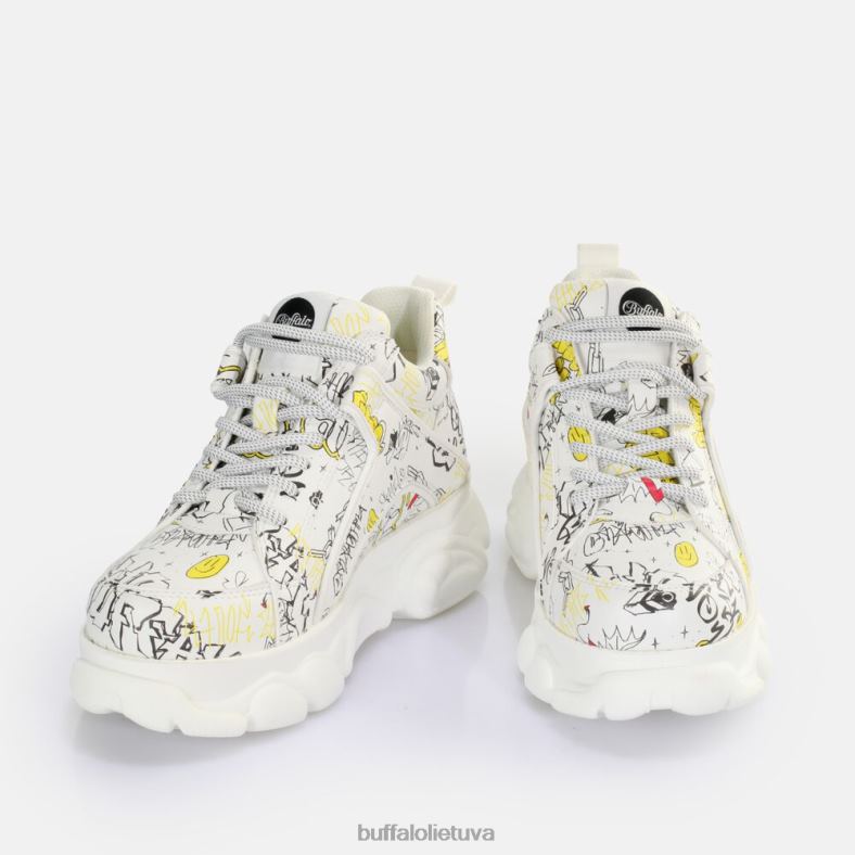 cld corin sportbačiai žemi veganiški Buffalo grafiti baltas4D4XB210 |sportbačiai