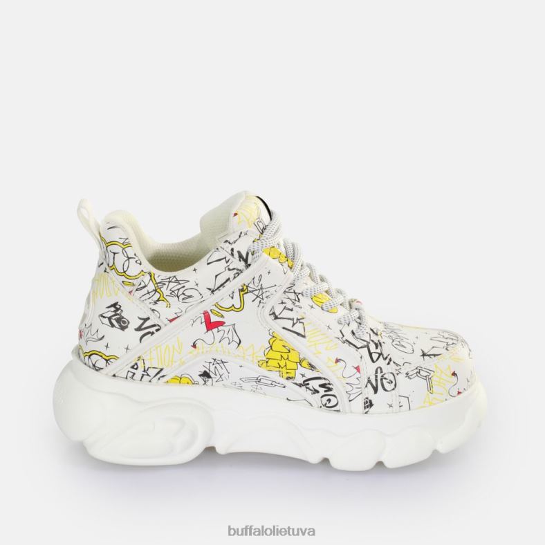 cld corin sportbačiai žemi veganiški Buffalo grafiti baltas4D4XB210 |sportbačiai