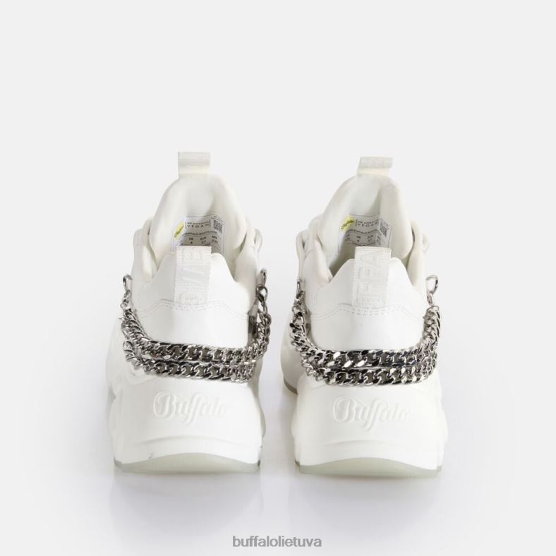 dvejetainės grandinės 3.0 treniruokliai, žemi veganiški Buffalo balta/sidabrinė4D4XB418 |sportbačiai