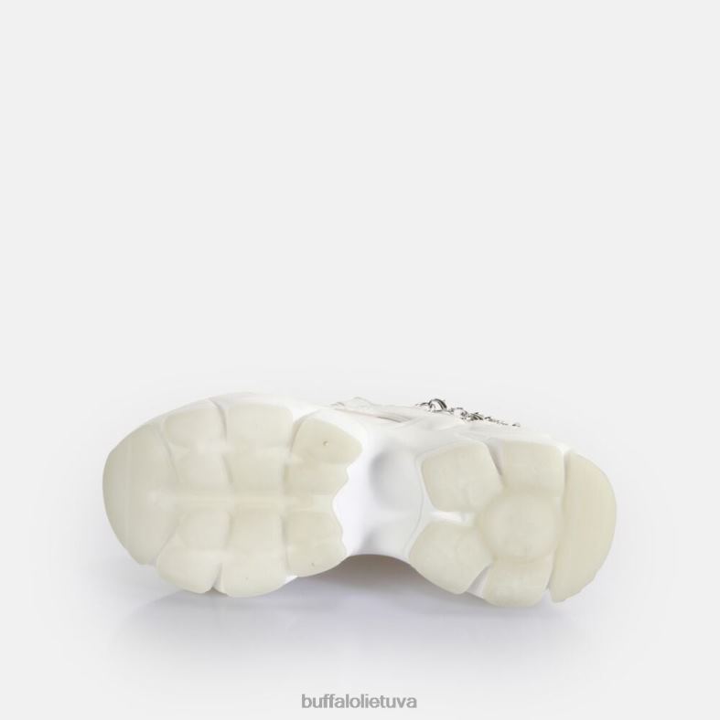 dvejetainės grandinės 3.0 treniruokliai, žemi veganiški Buffalo balta/sidabrinė4D4XB418 |sportbačiai