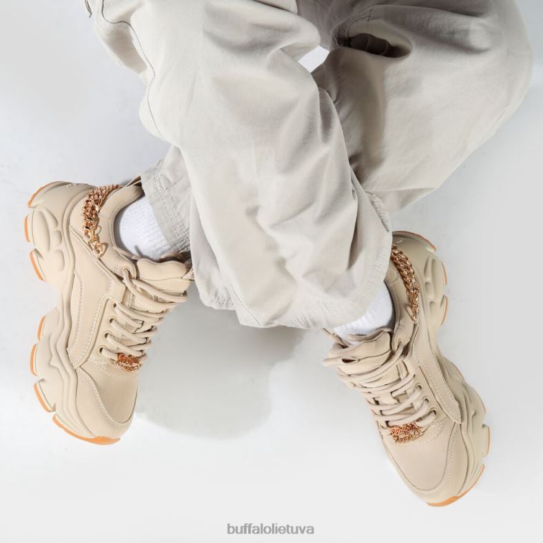 dvejetainės grandinės 3.0 treniruokliai, žemi veganiški Buffalo grietinėlė/auksas4D4XB419 |sportbačiai