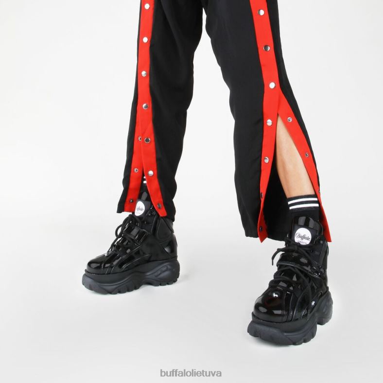 klasikiniai aukšti sportbačiai odiniai Buffalo juodas4D4XB174 |sportbačiai