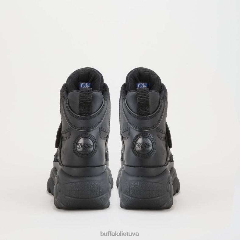 klasikiniai aukšti sportbačiai odiniai Buffalo juodas4D4XB174 |sportbačiai
