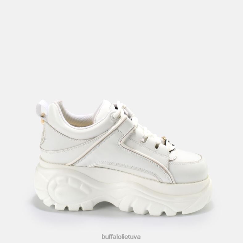 klasikiniai žemi odiniai sportbačiai Buffalo auksinis/baltas4D4XB754 |sportbačiai