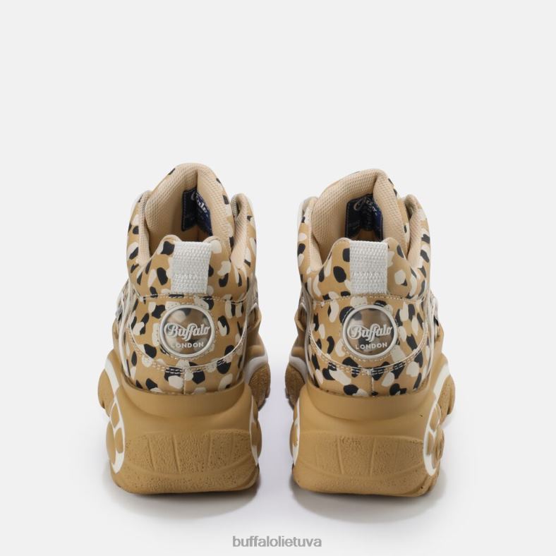 klasikiniai žemi odiniai sportbačiai Buffalo balta juoda4D4XB702 |sportbačiai