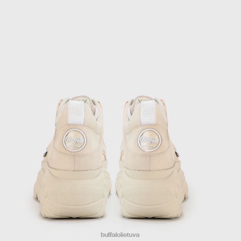 klasikiniai žemi odiniai sportbačiai Buffalo kremas4D4XB352 |sportbačiai