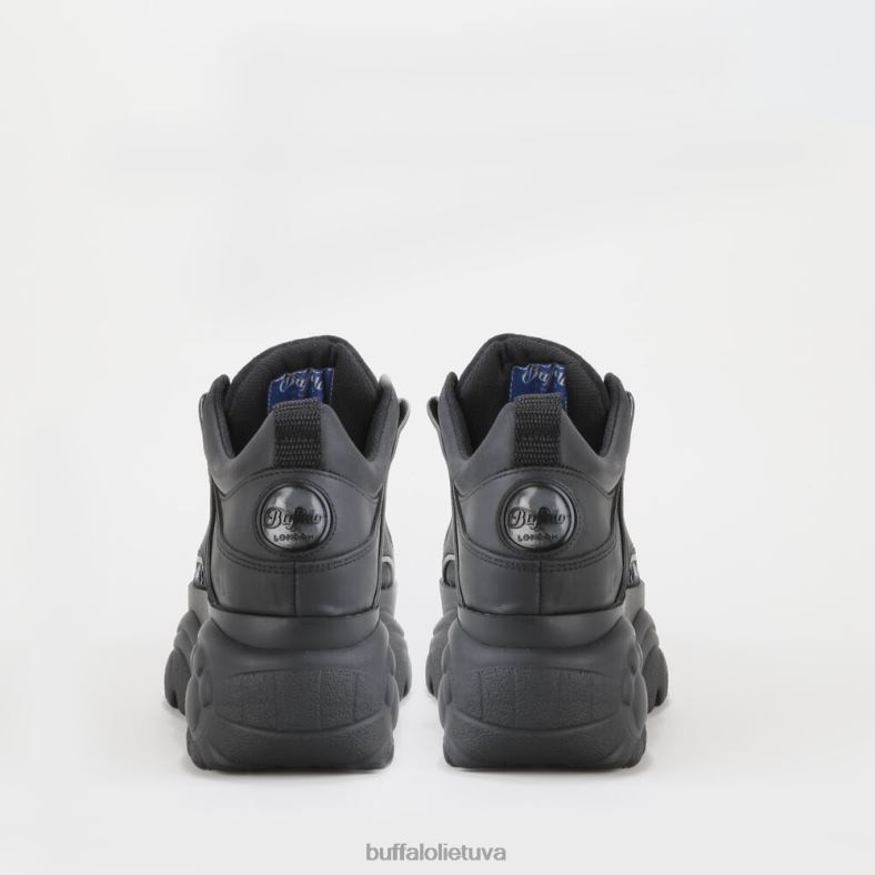 klasikiniai žemi sportbačiai odiniai Buffalo juodas4D4XB350 |sportbačiai