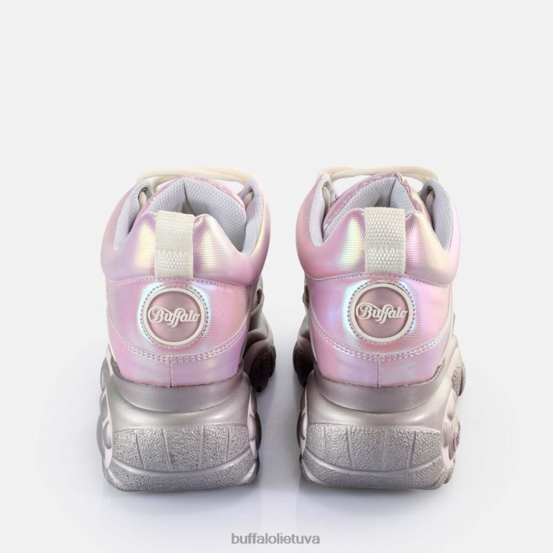 klasikiniai, žemi veganiški sportbačiai Buffalo rausva metalo4D4XB269 |sportbačiai