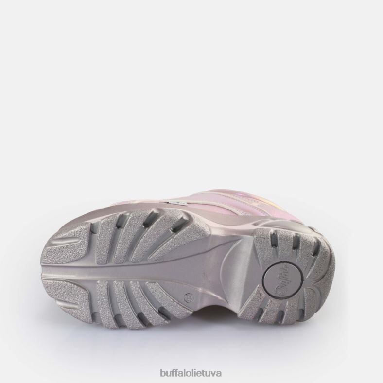 klasikiniai, žemi veganiški sportbačiai Buffalo rausva metalo4D4XB269 |sportbačiai