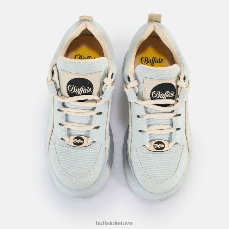 klasikiniai, žemi veganiški sportbačiai Buffalo šviesiai mėlynas džinsas4D4XB593 |sportbačiai