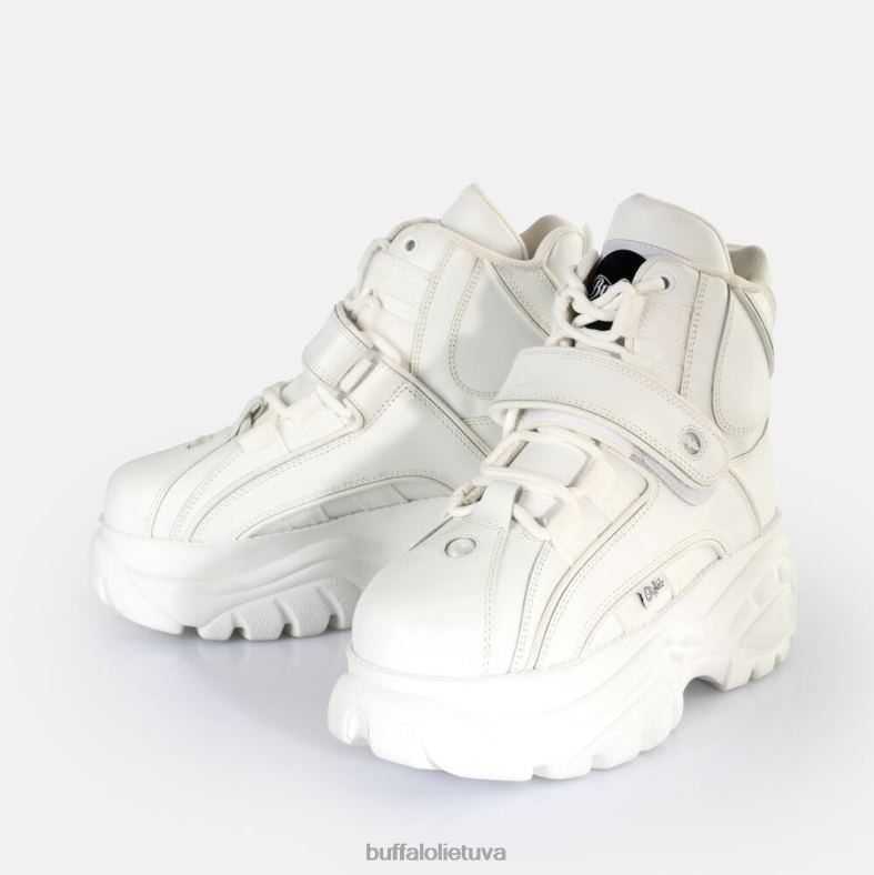 klasikiniai lakuotos odos sportbačiai Buffalo baltas4D4XB787 |sportbačiai