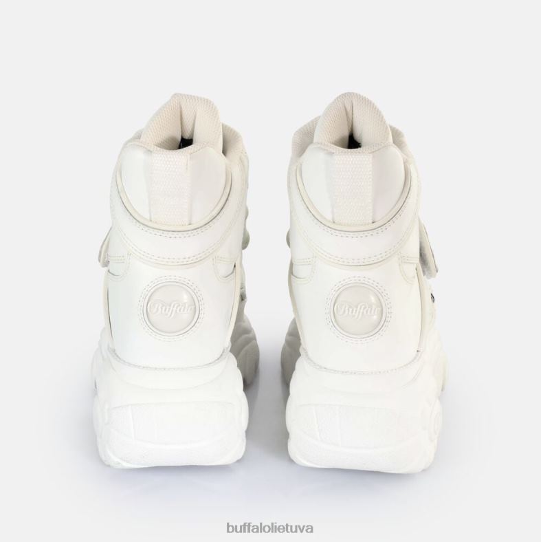 klasikiniai lakuotos odos sportbačiai Buffalo baltas4D4XB787 |sportbačiai