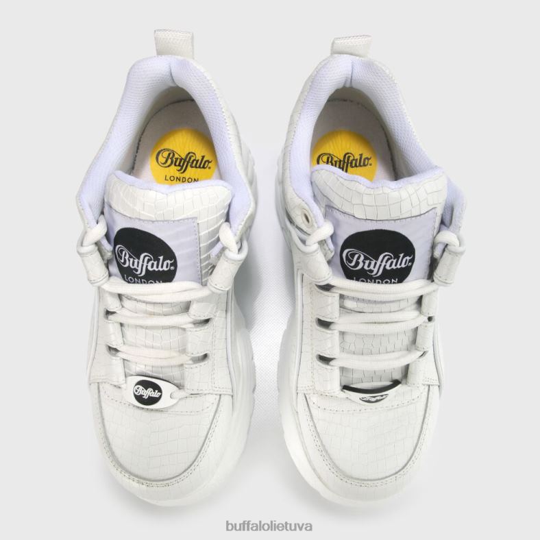 klasikiniai odiniai sportbačiai Buffalo baltas4D4XB743 |sportbačiai