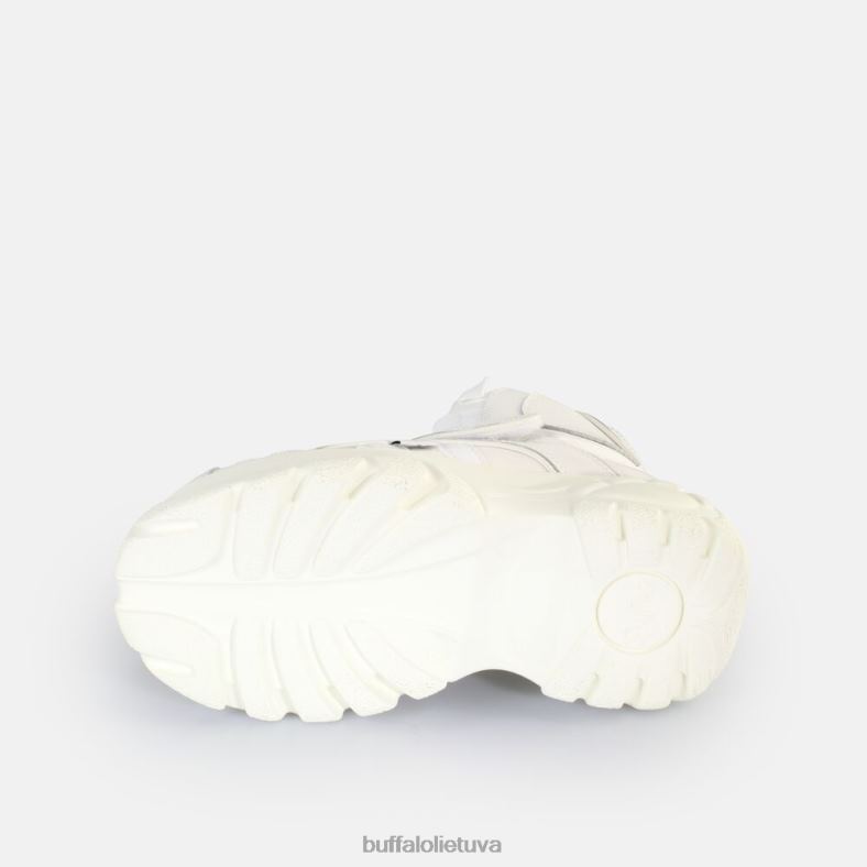 klasikiniai sportbačiai aukštos lakuotos odos Buffalo juodas4D4XB167 |sportbačiai