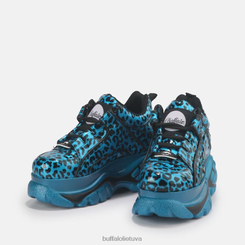 klasikiniai sportbačiai žemai lakuota oda Buffalo turkis4D4XB885 |sportbačiai