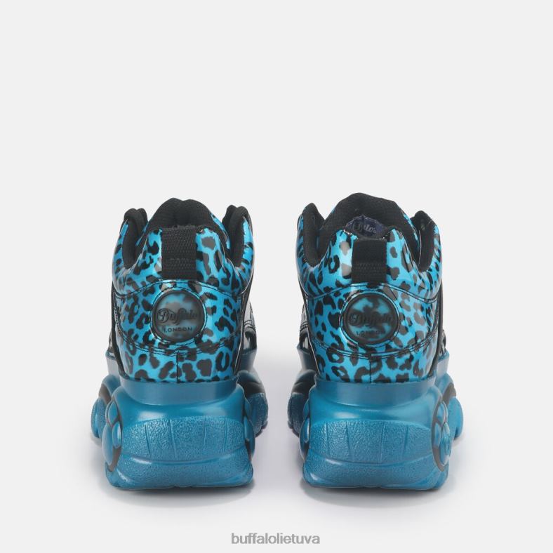 klasikiniai sportbačiai žemai lakuota oda Buffalo turkis4D4XB885 |sportbačiai