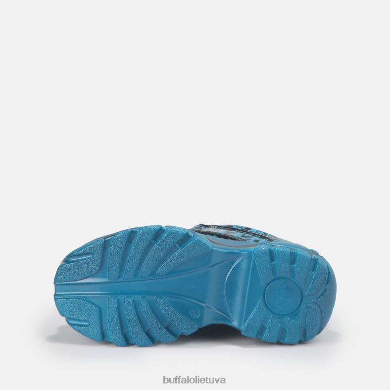 klasikiniai sportbačiai žemai lakuota oda Buffalo turkis4D4XB885 |sportbačiai