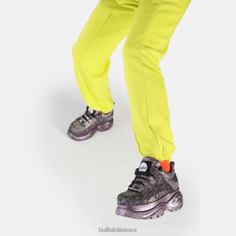 klasikiniai sportbačiai, žemi veganiški Buffalo juodas4D4XB887 |sportbačiai