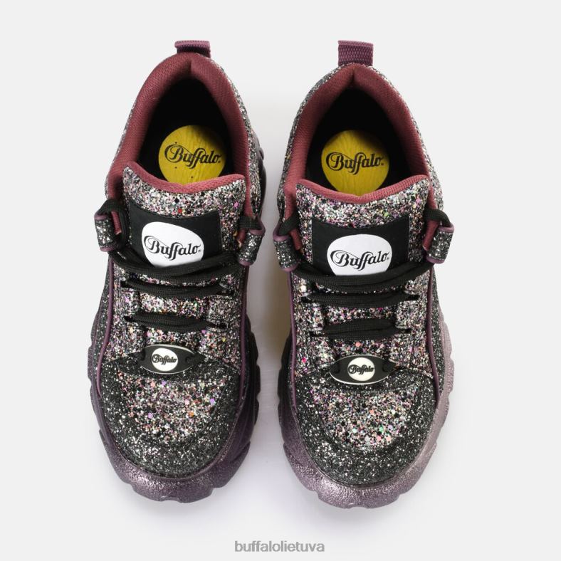 klasikiniai sportbačiai, žemi veganiški Buffalo juodas4D4XB887 |sportbačiai