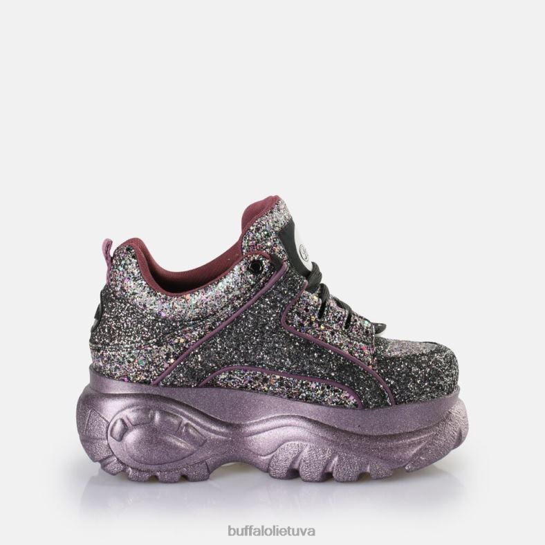 klasikiniai sportbačiai, žemi veganiški Buffalo juodas4D4XB887 |sportbačiai