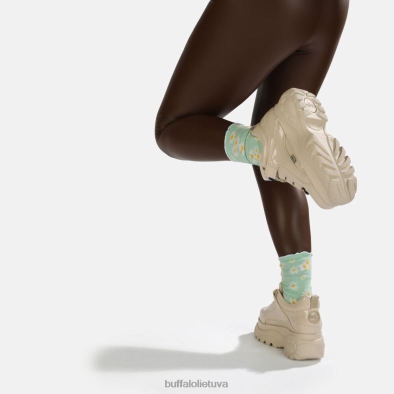 klasikiniai sportbačiai, žemi veganiški Buffalo kremas4D4XB884 |sportbačiai