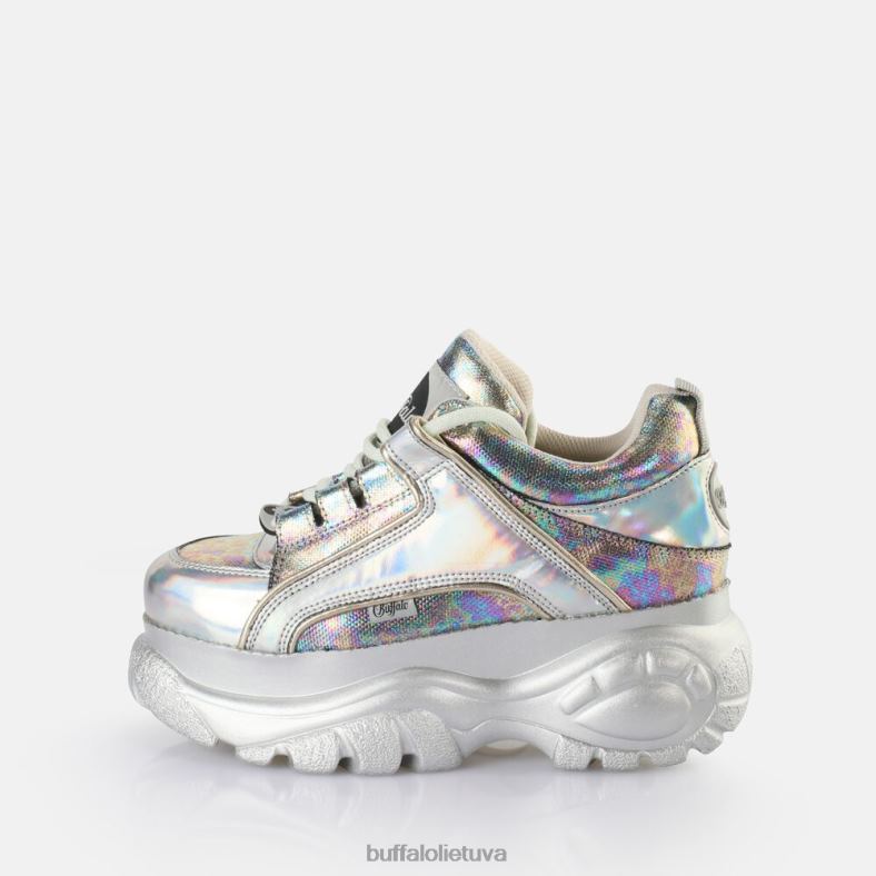 klasikiniai sportbačiai, žemi veganiški Buffalo undinė sidabrinė4D4XB389 |sportbačiai