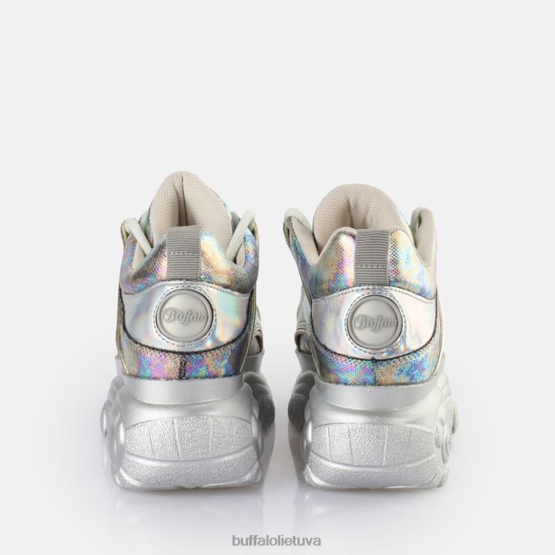 klasikiniai sportbačiai, žemi veganiški Buffalo undinė sidabrinė4D4XB389 |sportbačiai