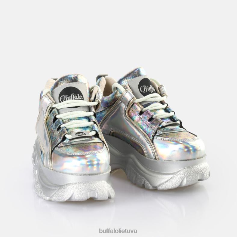 klasikiniai sportbačiai, žemi veganiški Buffalo undinė sidabrinė4D4XB389 |sportbačiai