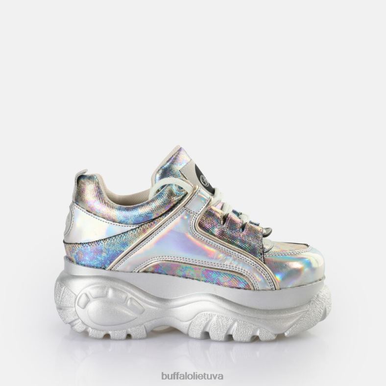 klasikiniai sportbačiai, žemi veganiški Buffalo undinė sidabrinė4D4XB389 |sportbačiai
