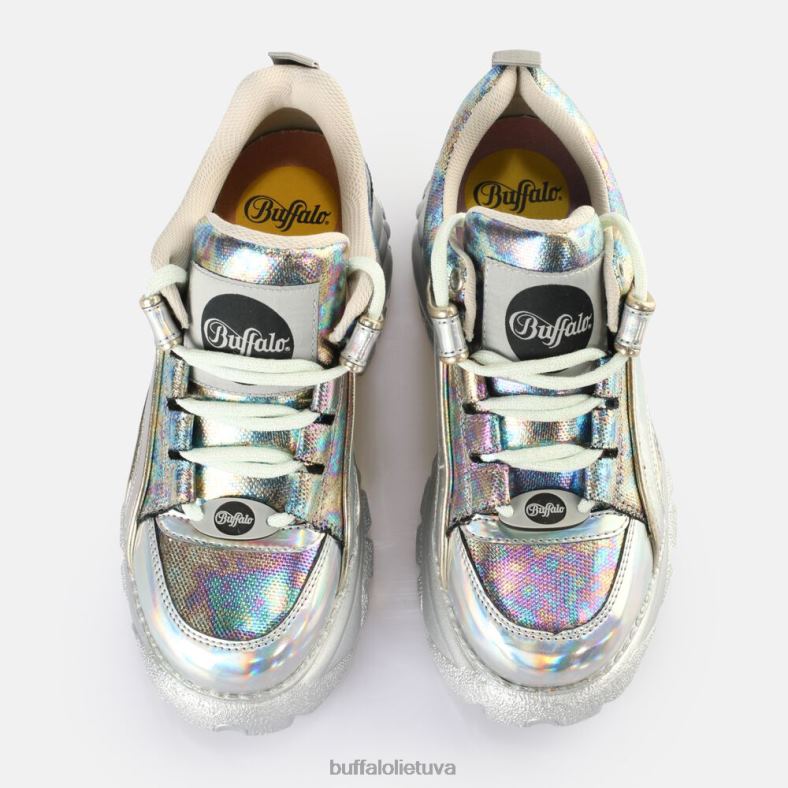 klasikiniai sportbačiai, žemi veganiški Buffalo undinė sidabrinė4D4XB389 |sportbačiai