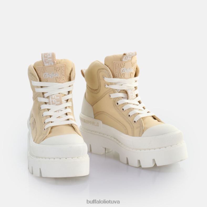 raven laceup mid sneaker high vegan Buffalo kremas4D4XB655 |sportbačiai